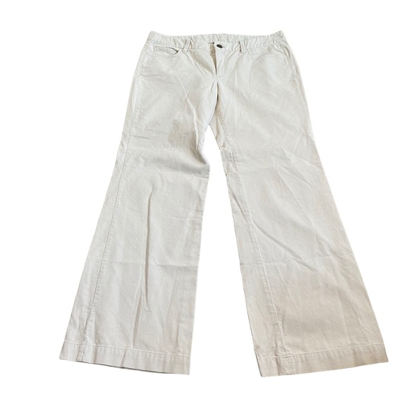 J. Crew Pants - J. Crew Curvy Fit Corduroy Jeans Cream Mid Rise Bootcut Women’s 12